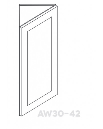 Greystone Shaker Angle Wall 42" High Single Door - 3 Shelves