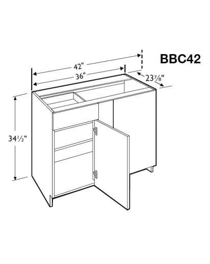 Essex Cumin Blind Corner Base Cabinet 42
