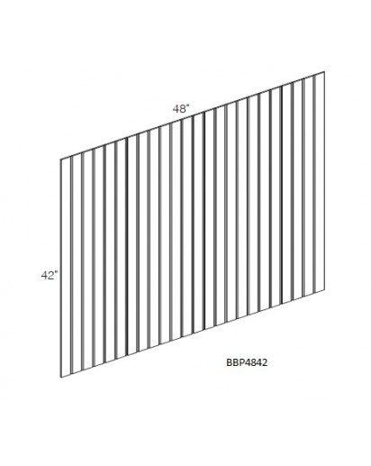 Taylor White Bead Board - 48" W x 42" H x 0.25" D