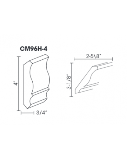 Pepper Shaker Crown Molding 4 1/2" High