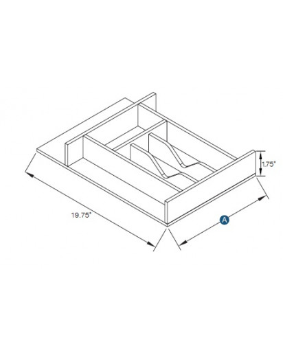 Natural Cutlery Drawer Insert for B21/B24 Drawers