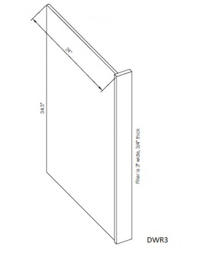 Taylor White Dish Washer End Panel