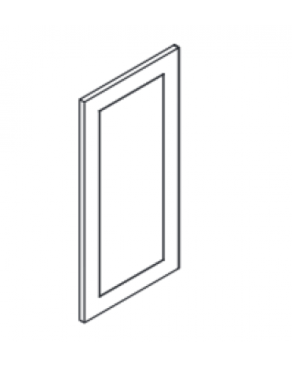 Gramercy White Wall End Decorative Door 12"W x 30"H