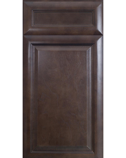 K-Espresso Glaze Classic Sink Base Door Front Mini 12" x 24" Sample Door