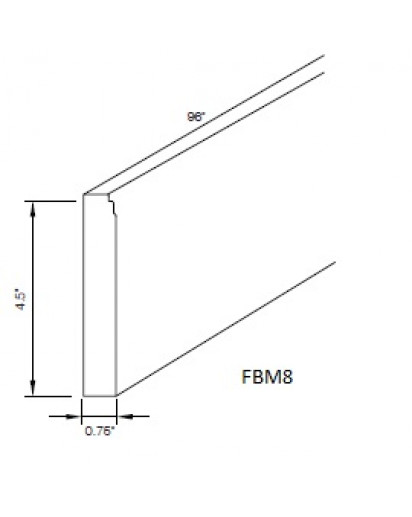 Taylor White Furniture Base Molding