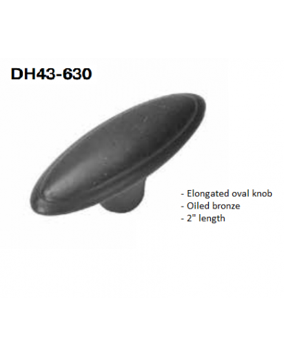 Knobs-Elongated Oval Oiled Bronze