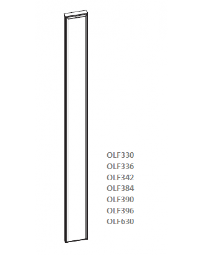 Shaker Designer White Overlay Filler - 3" W x 42" H