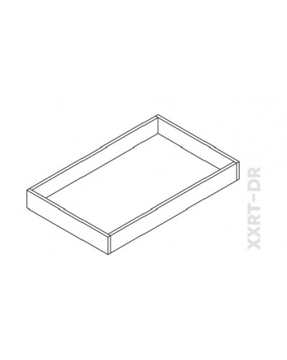 Ice White Shaker Roll Out Tray for 36" Space