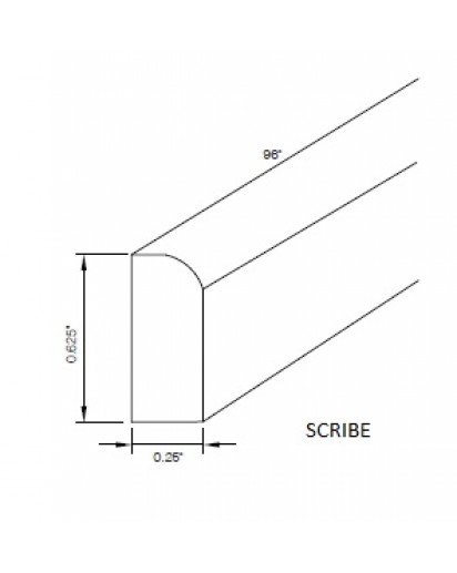 Taylor White Scribe Molding