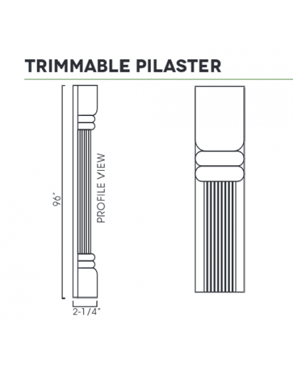 Signature Brownstone Trimmable Pilaster