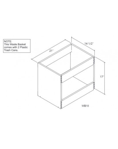 Trash Can Insert With 2 Cans Cabinet Champ