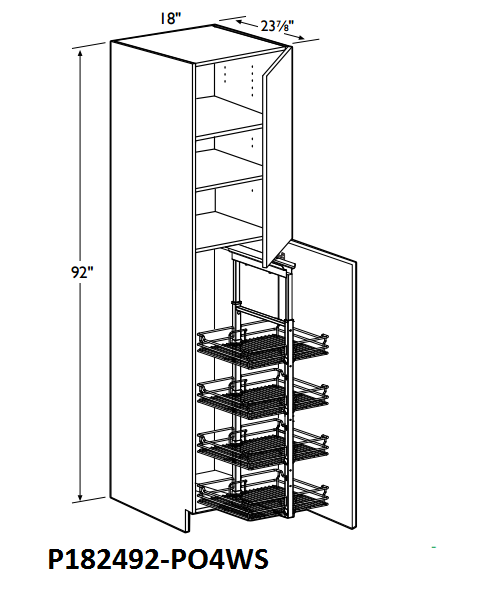 Cabinet door pull sales out pantry