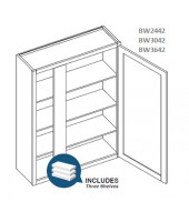 Taylor White High Blind Wall Cabinet-1 Door, 3 Adjustable Shelf(Left or Right side)