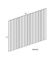 Taylor White Bead Board - 48" W x 42" H x 0.25" D