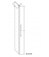 Shaker Designer White Book Case End - 1.5" W x 96" H x 15" D