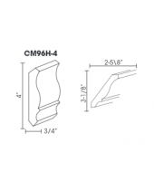 Pepper Shaker Crown Molding 4 1/2" High