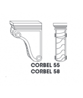 Pepper Shaker Decorative Corbel 3"W x 9"H x 6"D
