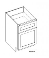 Lenox Canvas Desk Drawer Base-1 Drawer, 1 Pull-Out Door