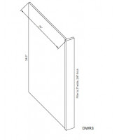 Taylor White Dish Washer End Panel