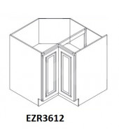 K-Cherry Glaze EZ Reach Base Cabinet 36" Wide -2 Full Height Folding Doors