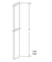 Taylor White Filler - 3" W x 96" H