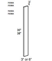 Spokane Polar White Filler Strip 3"x30"