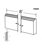 Spokane Polar White Furniture Base Molding 4" High