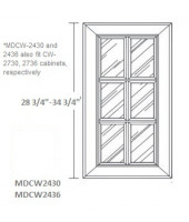 Lenox Mocha Glass Door With Mullion for CW2430