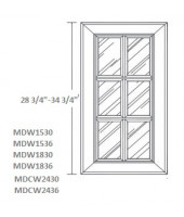 Lenox Canvas Glass Door With Mullions