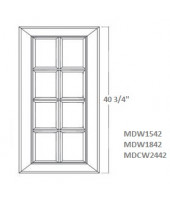 Lenox Canvas Glass Door With Mullions