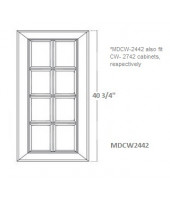 Lenox Mocha Glass Door With Mullion for CW2442