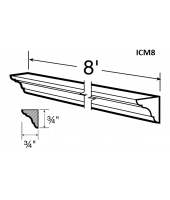 Spokane Polar White Inside Corner Molding