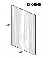 Spokane Polar White Island Skin 48" x 48" x 1/4"