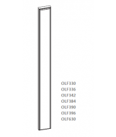 Shaker Designer White Overlay Filler - 3" W x 36" H