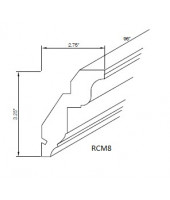 Shaker Designer White Royal Crown Molding