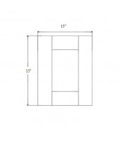 Shaker Designer White Sample Door