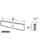 Spokane Polar White Scribe Molding 3/4" Wide