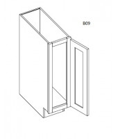 Taylor White Single Door Full Height Base Cabinet