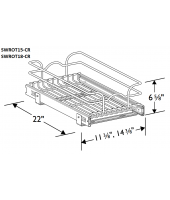 Spokane Polar White Single Wire Rollout Tray for 15" Base