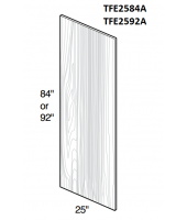 Spokane Polar White Tall Finished End Panels 25"x84"