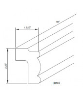 Taylor White Traditional Light Rail Molding