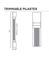 Signature Brownstone Trimmable Pilaster