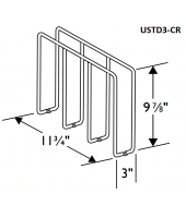 Spokane Polar White U-Shaped Tray Divider 3"