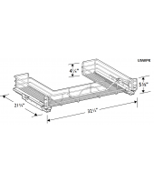 Spokane Polar White Undersink U-shaped Wire Pullout Shelf