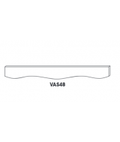 Ice White Shaker Valance 48" Wide