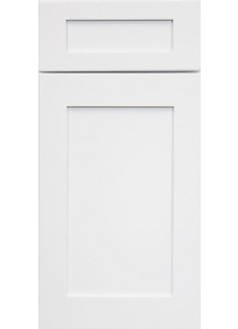 Ice White Shaker Sink Base Door Front Mini 12" x 24" Sample Door