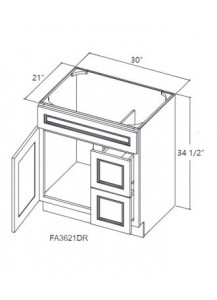 Mahogany Vanity with drawer on the right
