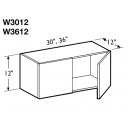 Wall Cabinet 36W x 12H Double Door
