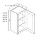 Wall Cabinet 21W x 36H Single Door, 2 Shelves