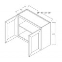 Wall Cabinet 24W x 24H Double Door with 1 Shelf